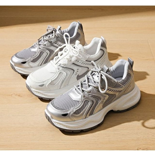 Mesh Sneakers Panel Platform