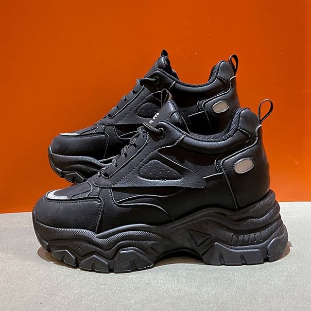 Wedge Hidden Panel Sneakers Platform