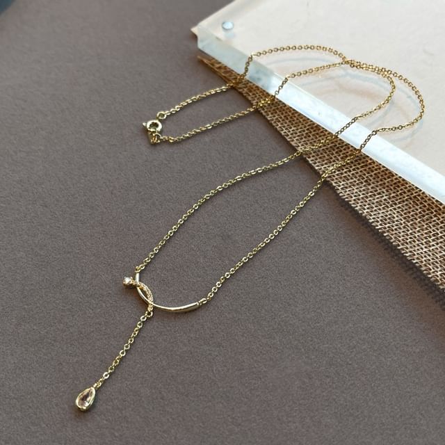 Pendant Rhinestone Necklace