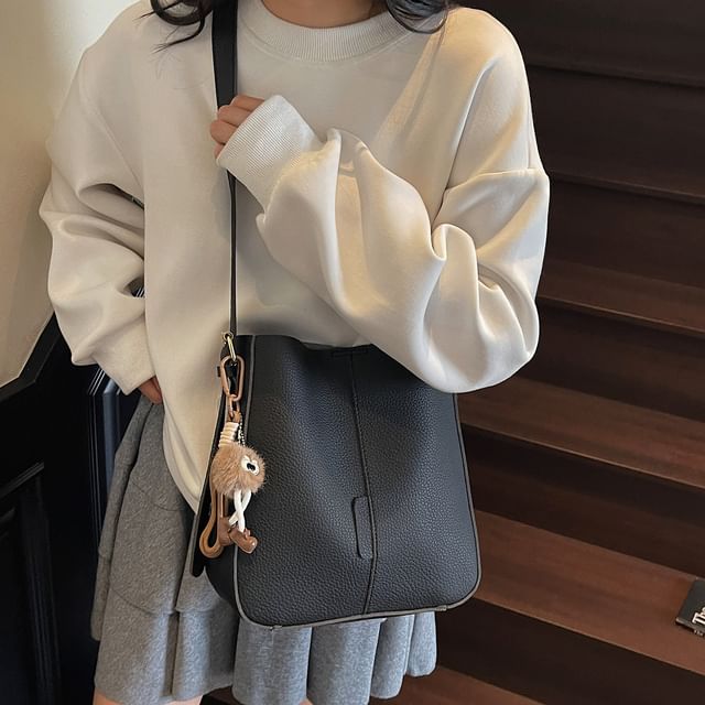 Faux Leather With Bag Pouch Shoulder