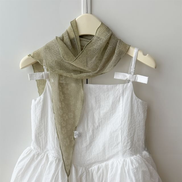 Scarf Sheer Floral Jacquard