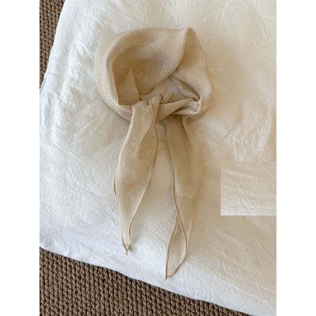 Scarf Sheer Floral Jacquard