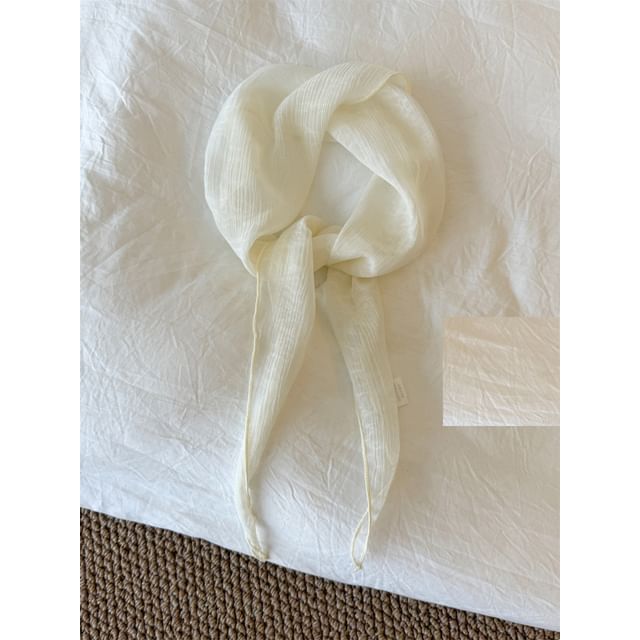 Scarf Sheer Floral Jacquard
