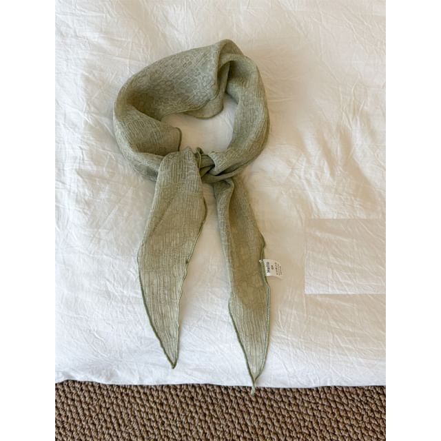 Scarf Sheer Floral Jacquard