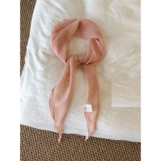 Scarf Sheer Floral Jacquard