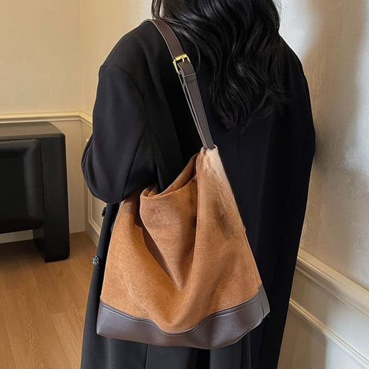 Tote Bag Suede Faux