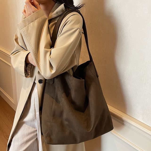 Tote Suede Faux Bag