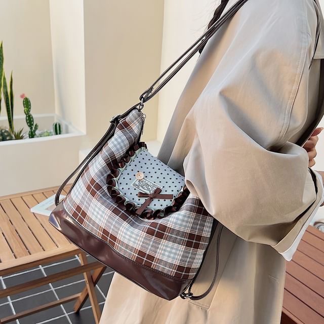 Crossbody Bag Accent Patterned Bow