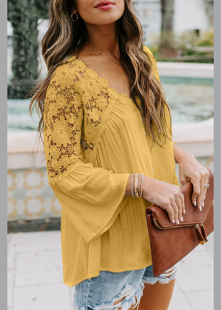 Neck Bracelet Yellow T V Sleeve Shirts