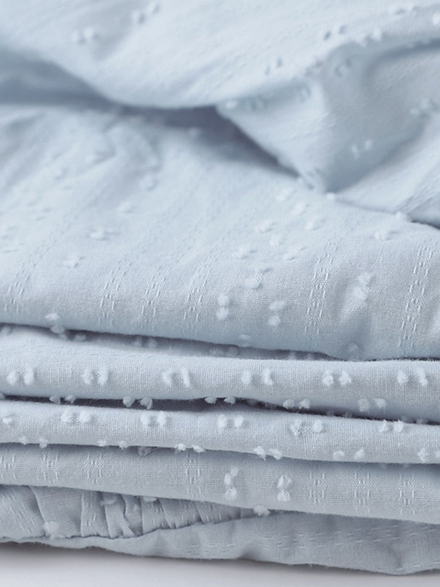 Women's White Blue Green Summer Spring Fall Midi Dress