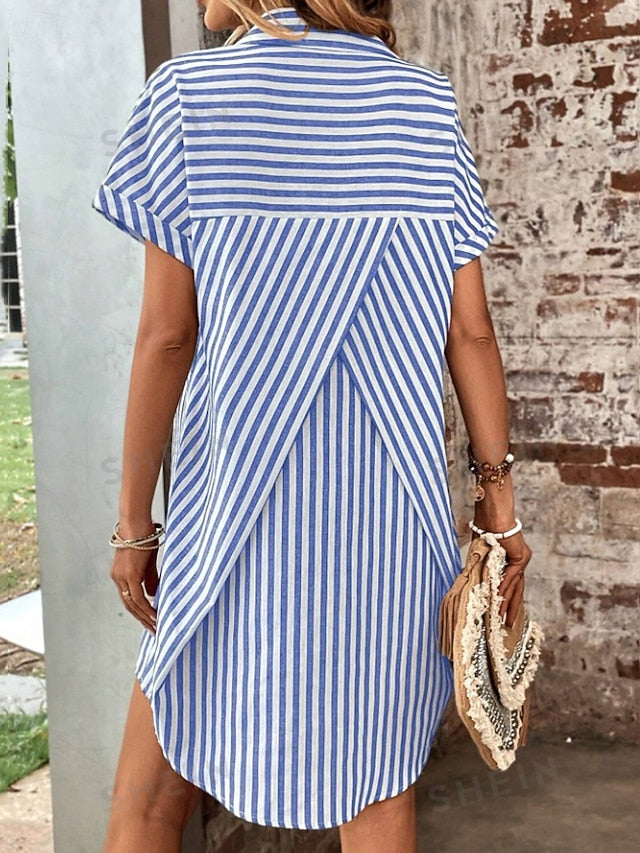 Women's Mini Dress Shirt Dress Casual Dress Summer Dress