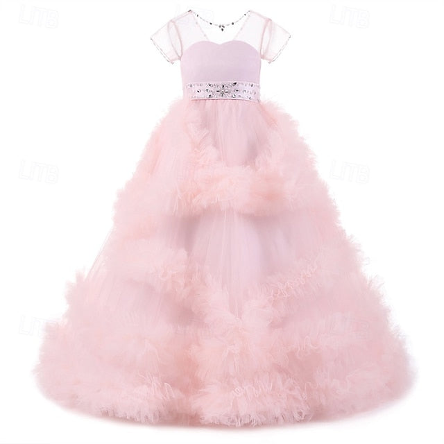 Girl Princess Kid's Girls' Flower Dress