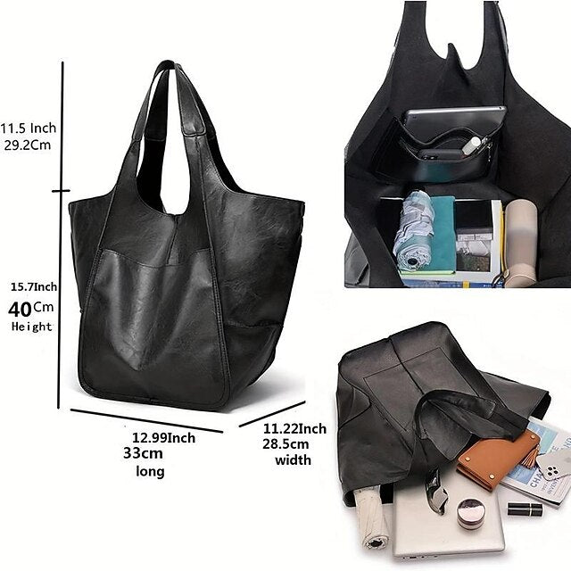 Men's PU Bag Party Leather Shoulder Women's Handbag