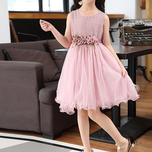 Performance Flower Girl Party Dress Girls'