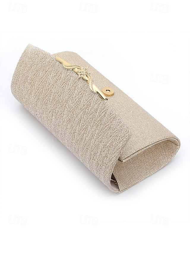 - Party Glitter Elegant Evening Gold Women's Clutch Handbag