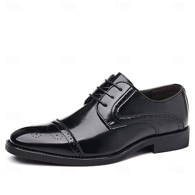 Men's with Black Color-Blocked Shoes White and