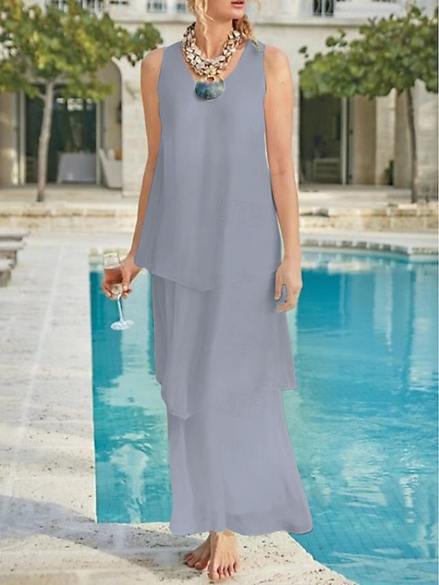 Sheath Column Ankle Length Wedding Guest Dress Formal Dresses