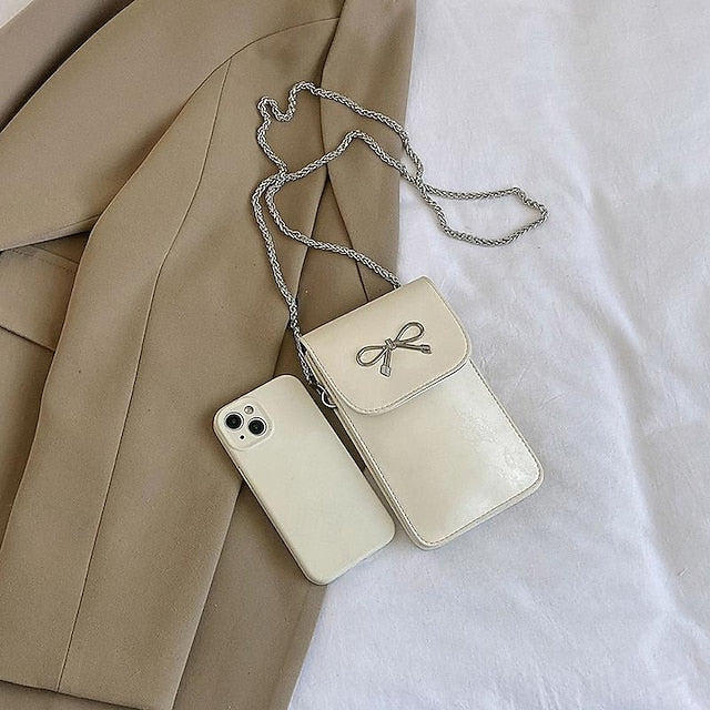 Phone Women's Crossbody PU Bag Mobile Daily Leather