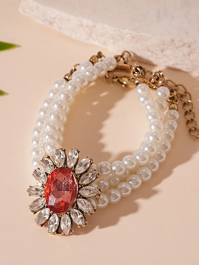 Women's with Earrings Pearl Jewelry Set