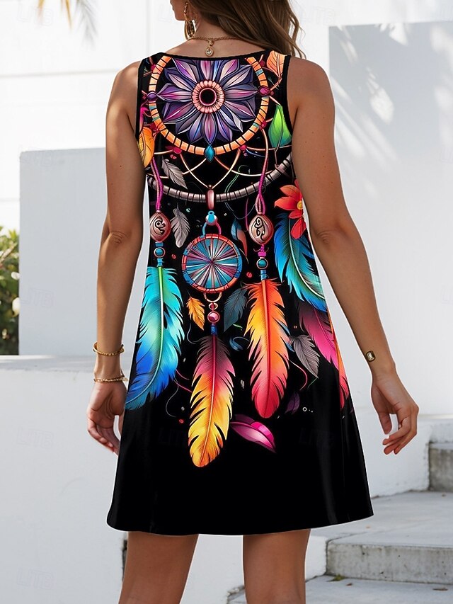 Women's Mini Dress A Line Dress Summer Dress Vacation