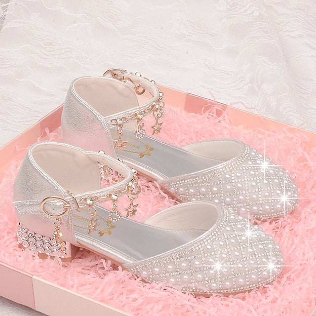 Girls' Daily Leather Heel Shoes Heels Glitters PU