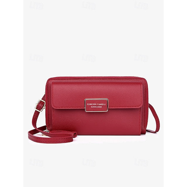 Crossbody Phone Wristlet Leather PU Women's Bag Mobile