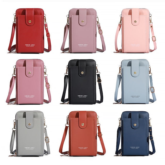 PU Shoulder Crossbody Bag Women's Phone Mobile