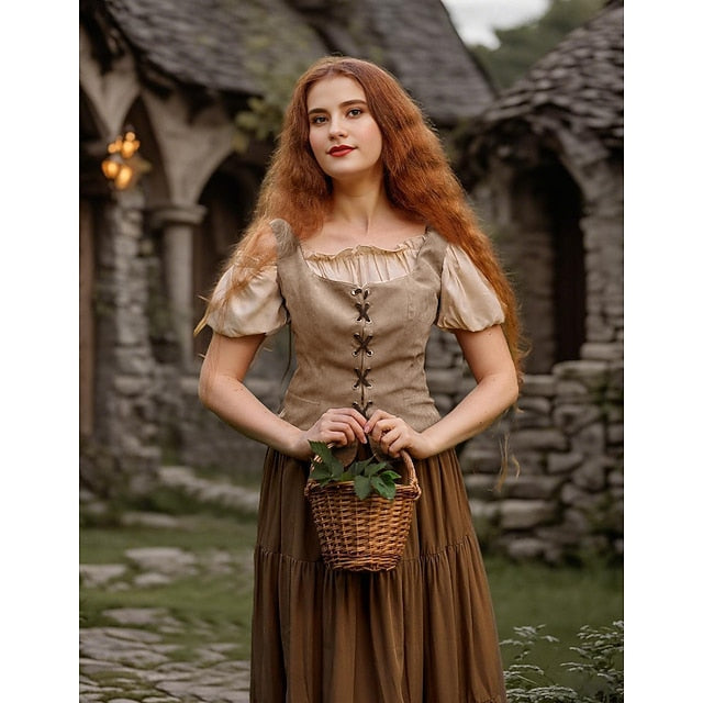 Pirate Viking Retro Vintage Medieval Renaissance Suede Vest