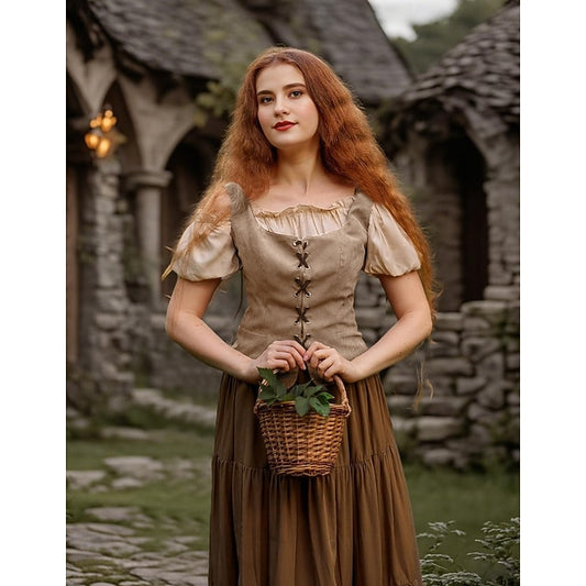 Pirate Viking Retro Vintage Medieval Renaissance Suede Vest
