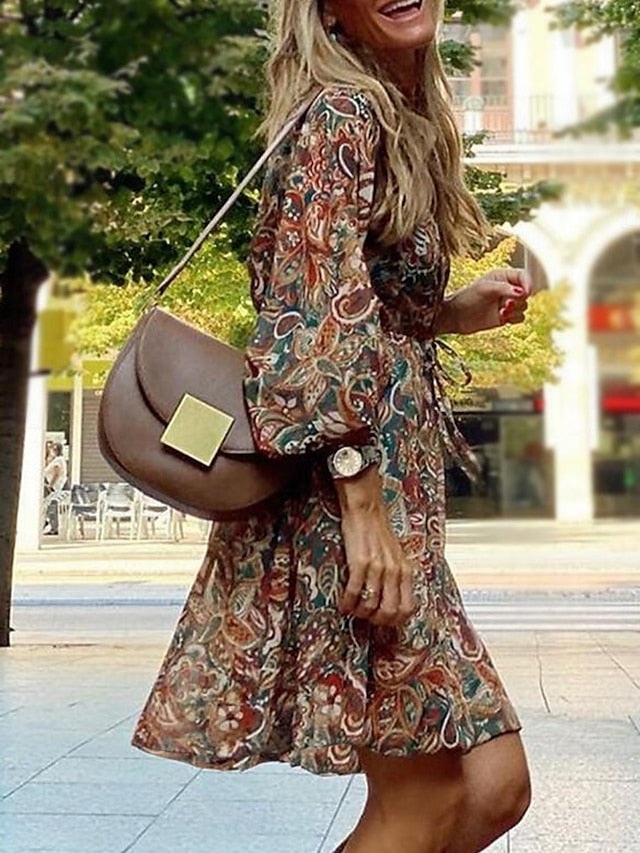 Women's Mini Dress Casual Dress A Line Dress Boho Dress