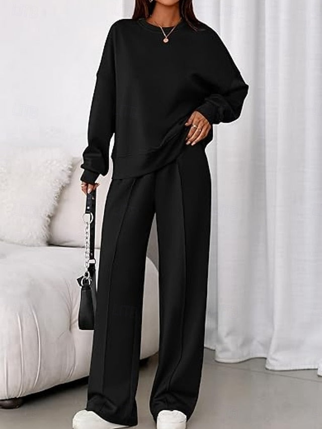Women's Two Piece Sets Pants Sets Bolero Top Long Sleeve