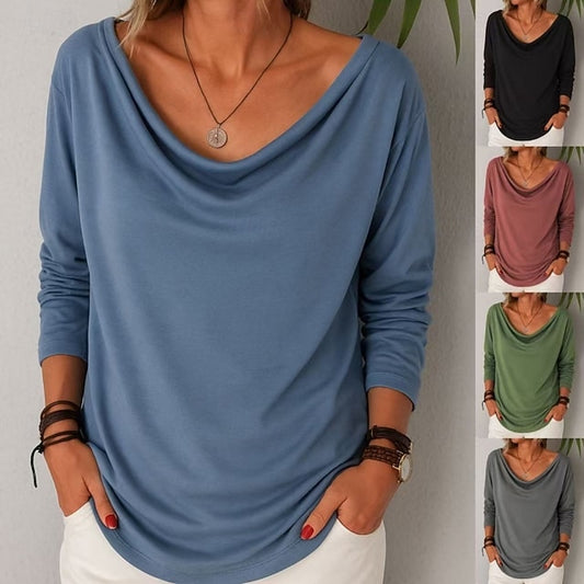 Women's T Shirt Faux Cotton Linen Tee Top Plain Fashion