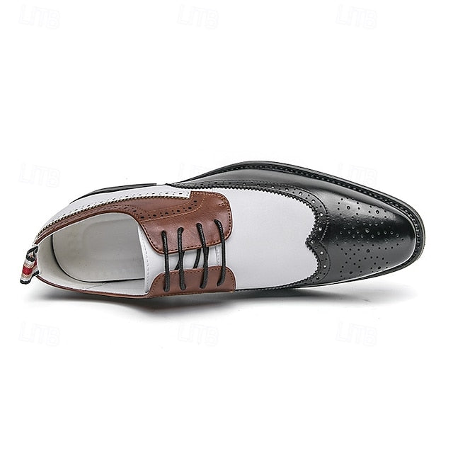 Wingtip with Men's White Brown Oxford and Shoes