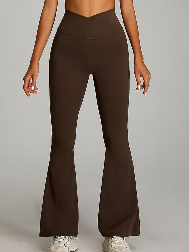 Women's Bell Bottom Chinos Streetwear Casual Athleisure