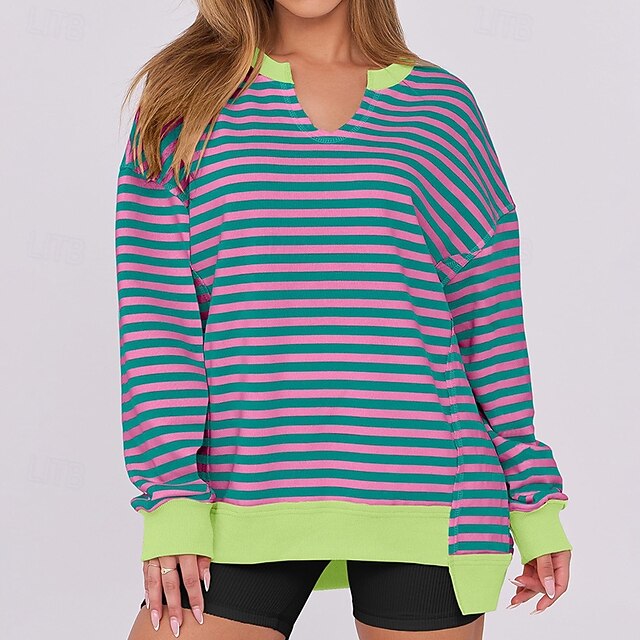 Women's Pullover Sweatshirt Casual Tops Long Sleeve Top