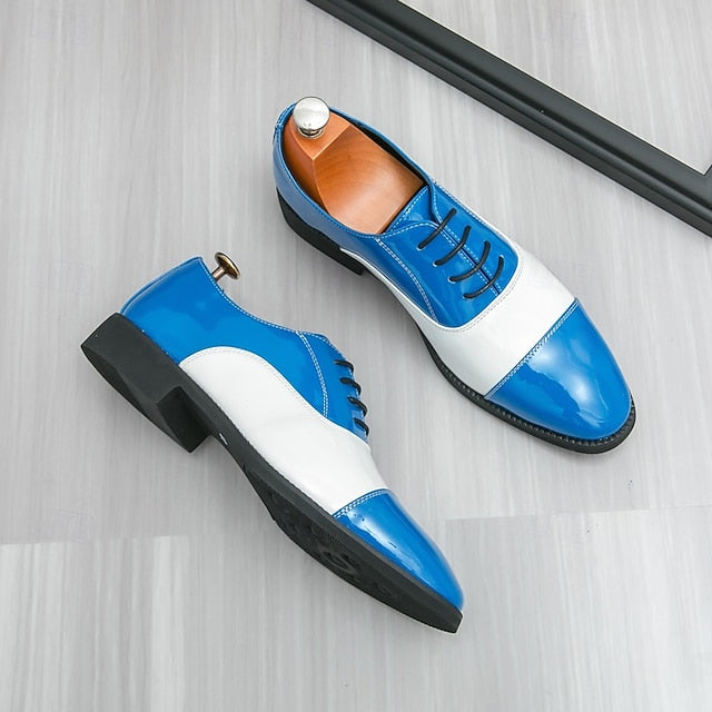 Oxford and Polished Men's Blue with Shoes White