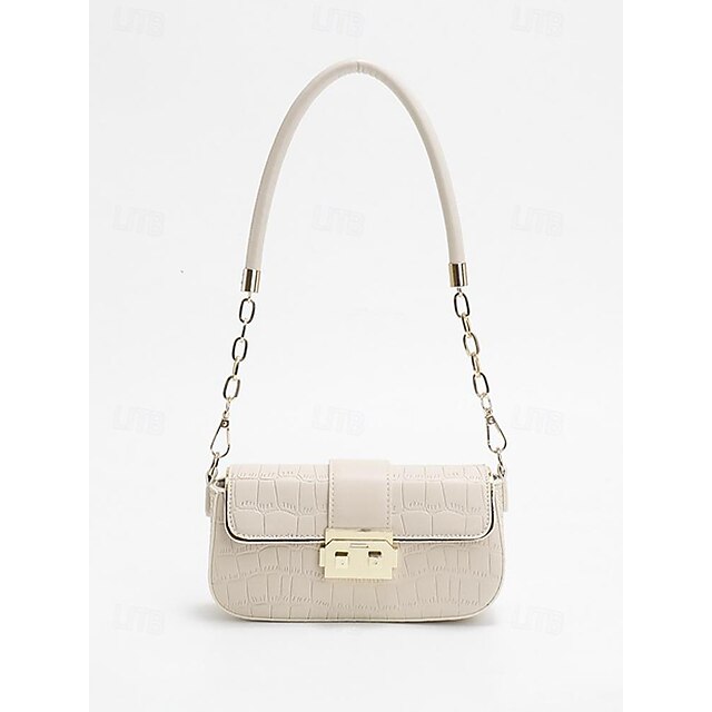 Bag PU Shoulder Women's Leather Baguette Envelope