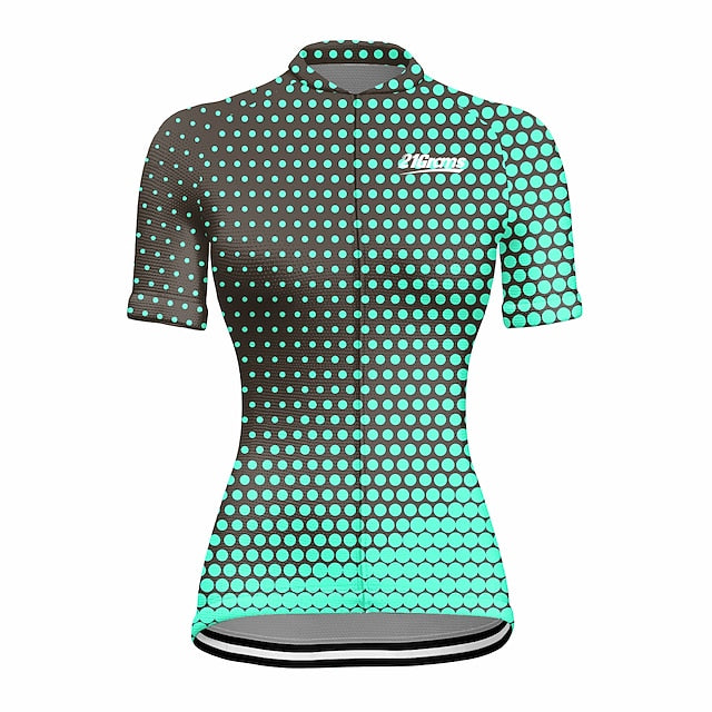 Women's Cycling Jersey Polka Dot Short Sleeve Bike Jersey