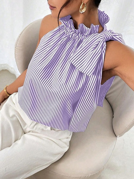Women's Camisole Tank Top Print Striped Daily Casual