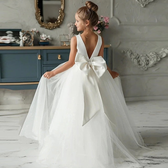 Colored Dress Kids Girls' Performance Sleeveless Solid