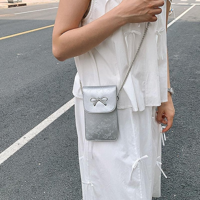 Phone Women's Crossbody PU Bag Mobile Daily Leather