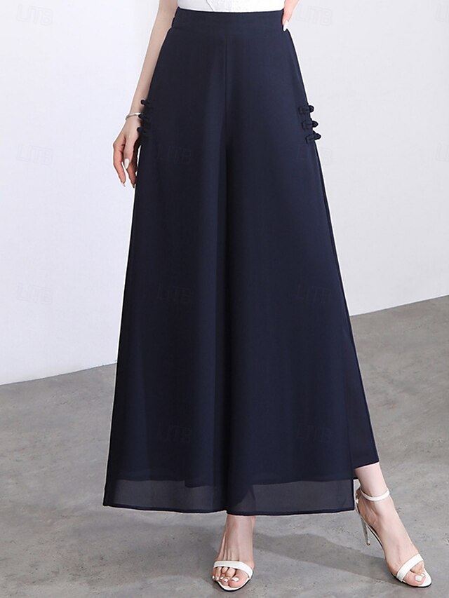 Women's Culottes Wide Leg Chinos Fashion Streetwear Casual