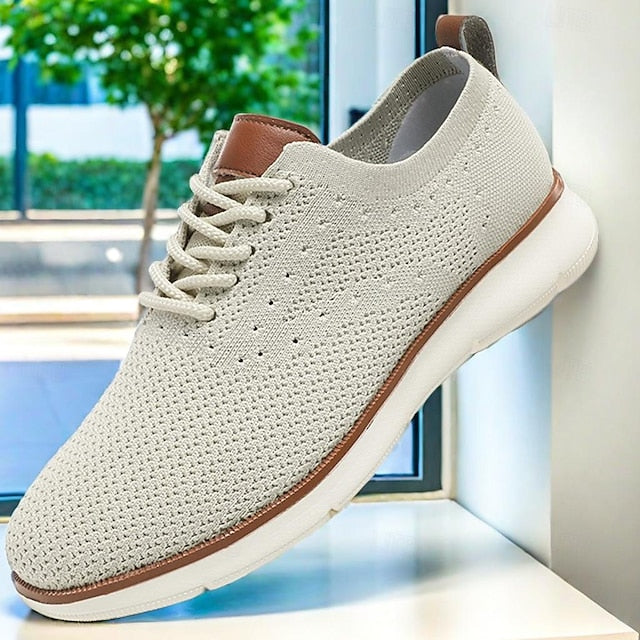 Knit Casual Breathable Men's Sneakers - Lightweight
