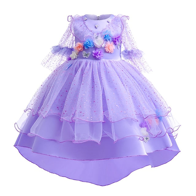 Dress Fairytale Encanto Girl Madrigal Flower Isabela Princess