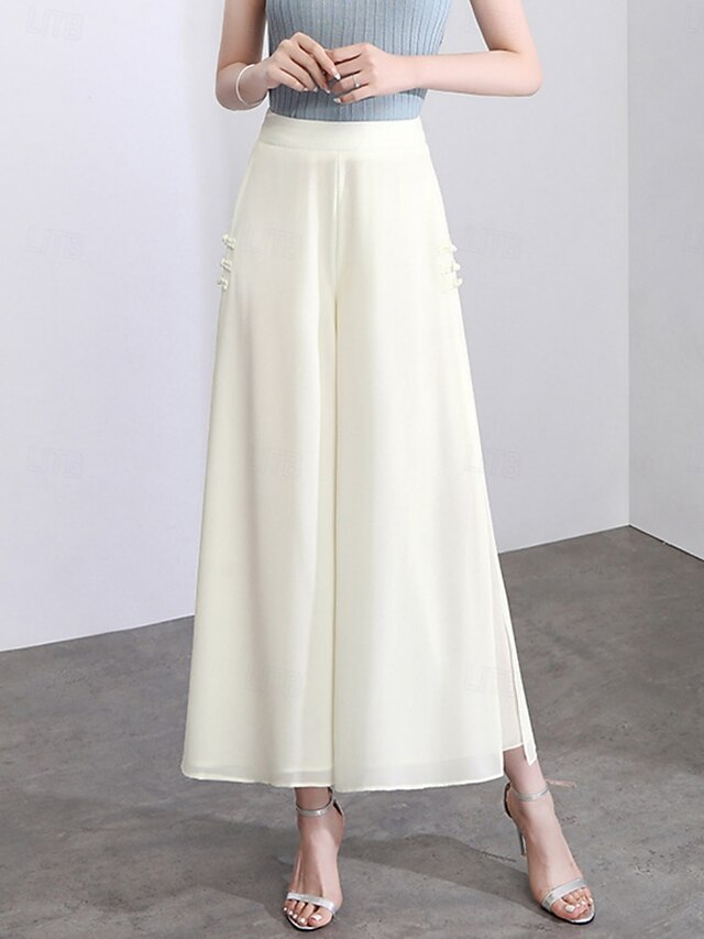 Women's Culottes Wide Leg Chinos Fashion Streetwear Casual
