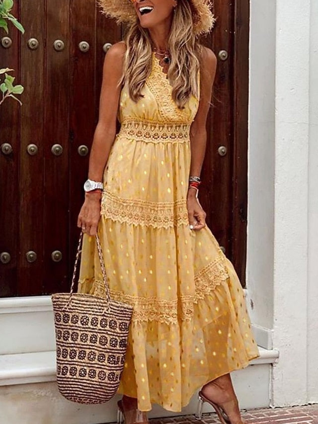 Women's Maxi Dress Sundress A Line Dress Vacation Casual