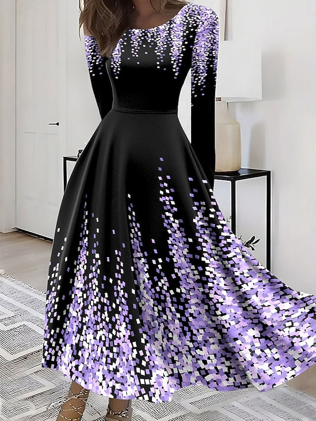 Women's Midi Dress A Line Dress Fit And Flare Dress