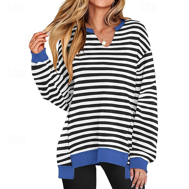 Women's Pullover Sweatshirt Casual Tops Long Sleeve Top