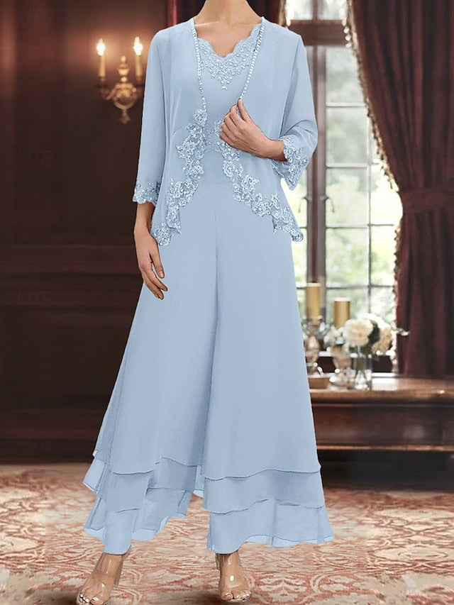 Wedding the Bride Guest Elegant Sets Dress Mother of