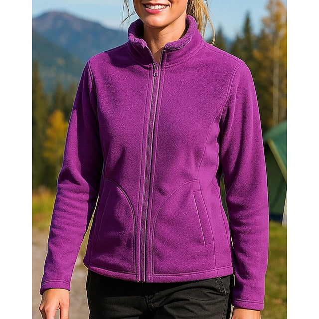 Women's Outdoor Jacket Hiking Jacket Fleece Jacket Winter